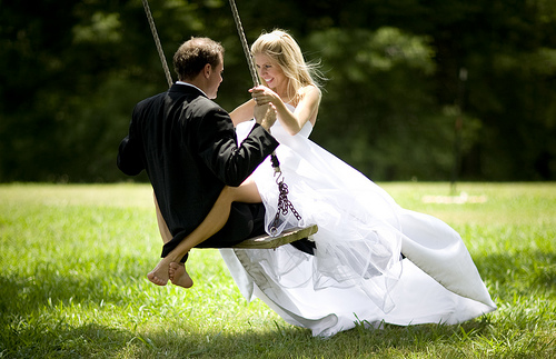 Married Couple on a swing